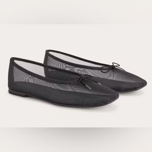 NWOB Everlane The Day Ballet Flat in Black Mesh, Size 8.5